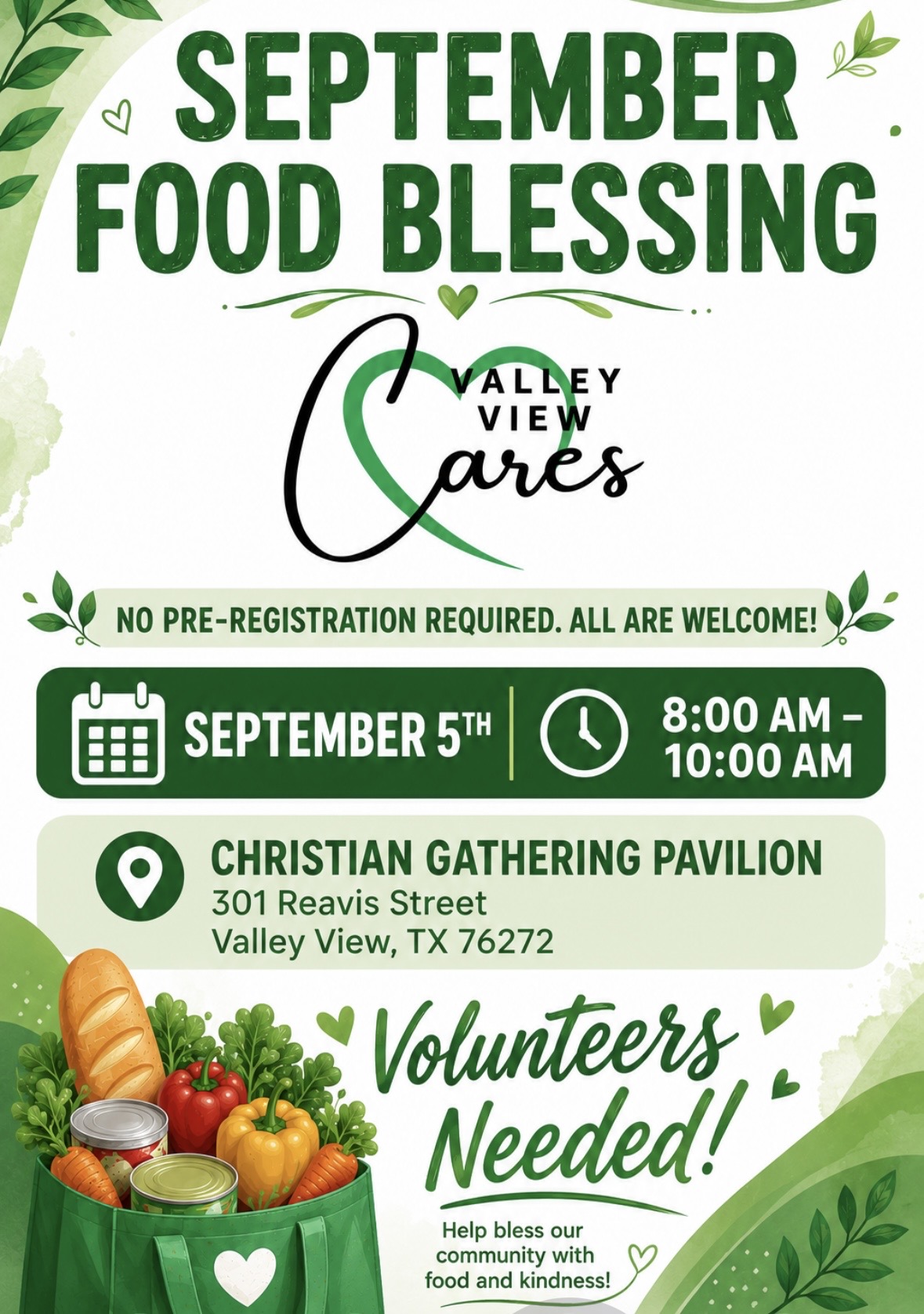 First-Saturday Food Blessing (drive-thru)