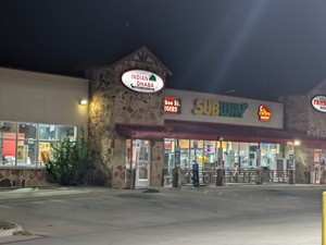Indian Dhaba, Subway and the fried pie counter share the 82 Travel Center storefront.