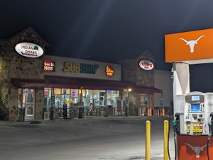 Night view of the 82 Travel Center on East Highway 82.