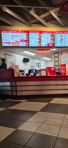 The order counter and menu boards at Freddy's Frozen Custard & Steakburgers, December 2025.