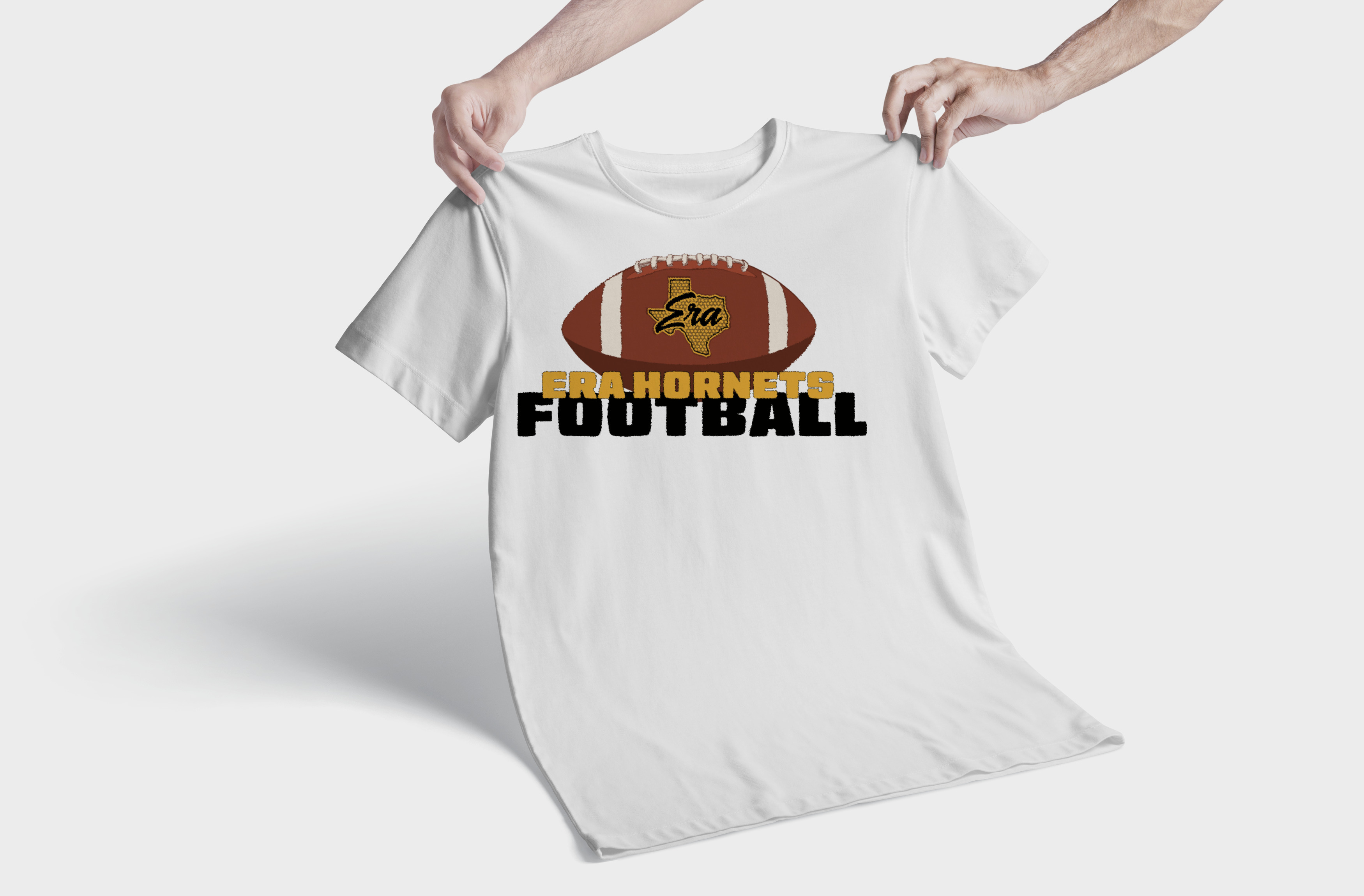 Era Hornets American Football t-shirt chest print mockup