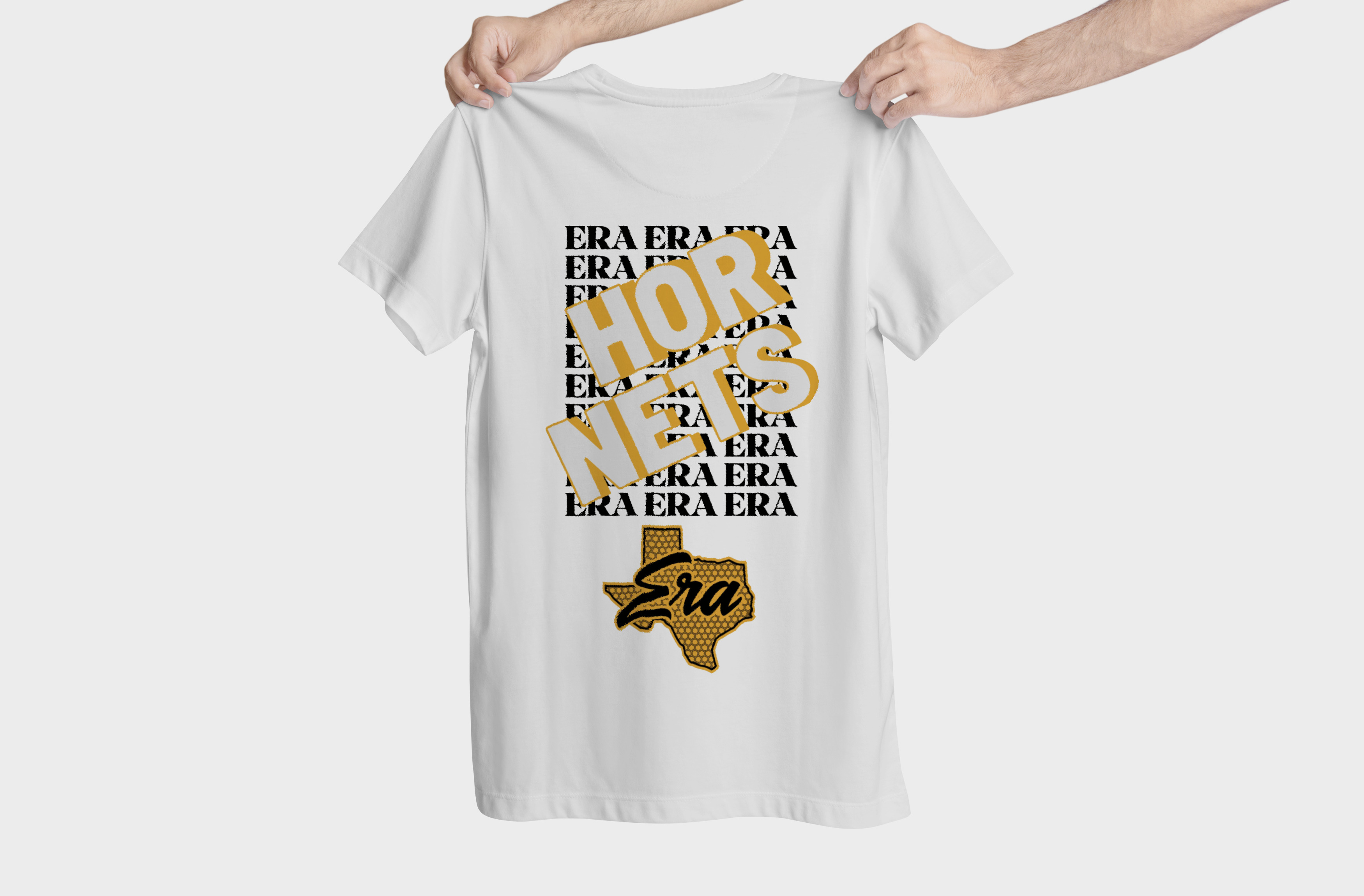 Era Hornets Monumental t-shirt chest print mockup