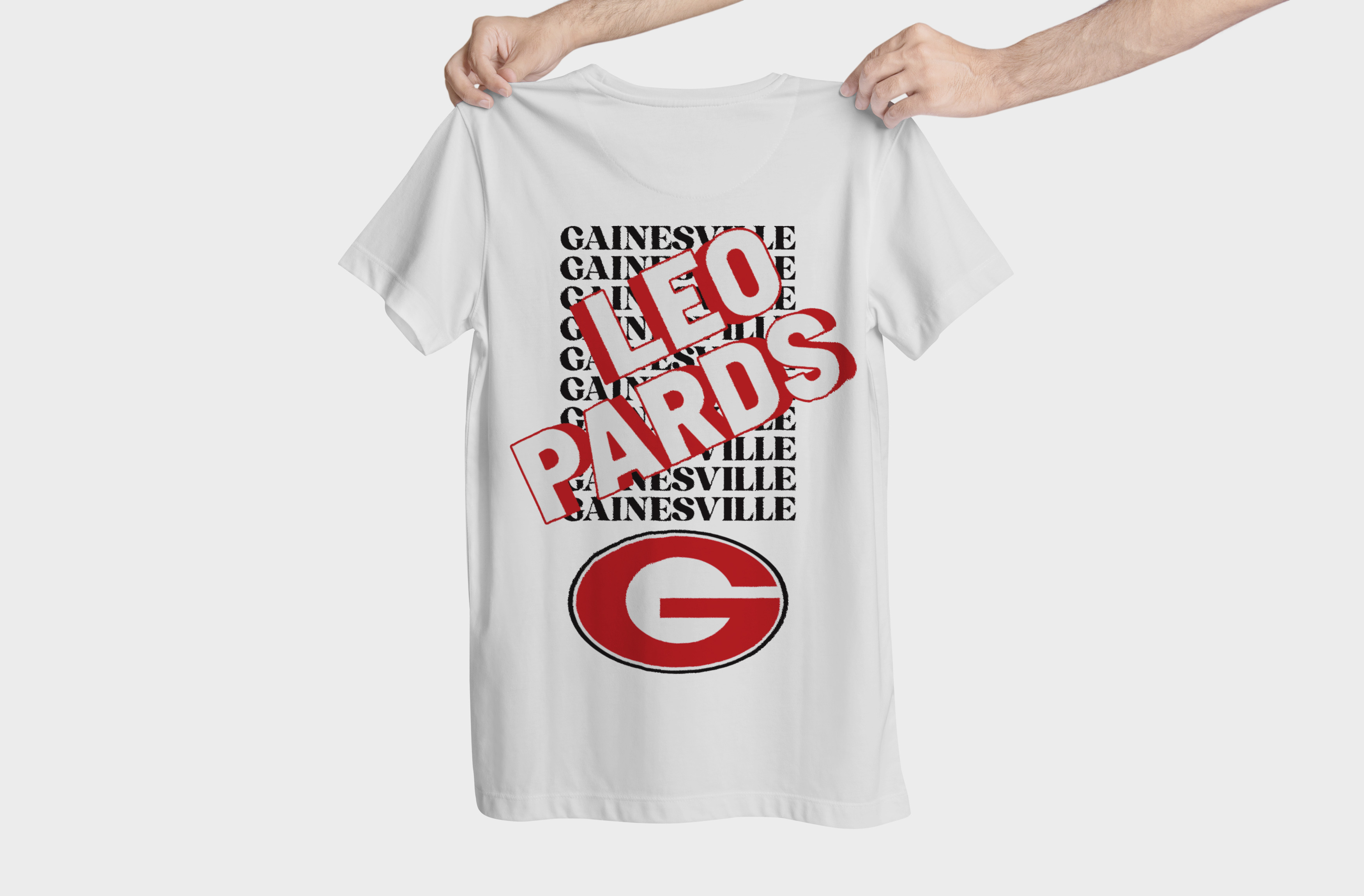 Gainesville Leopards Monumental t-shirt chest print mockup