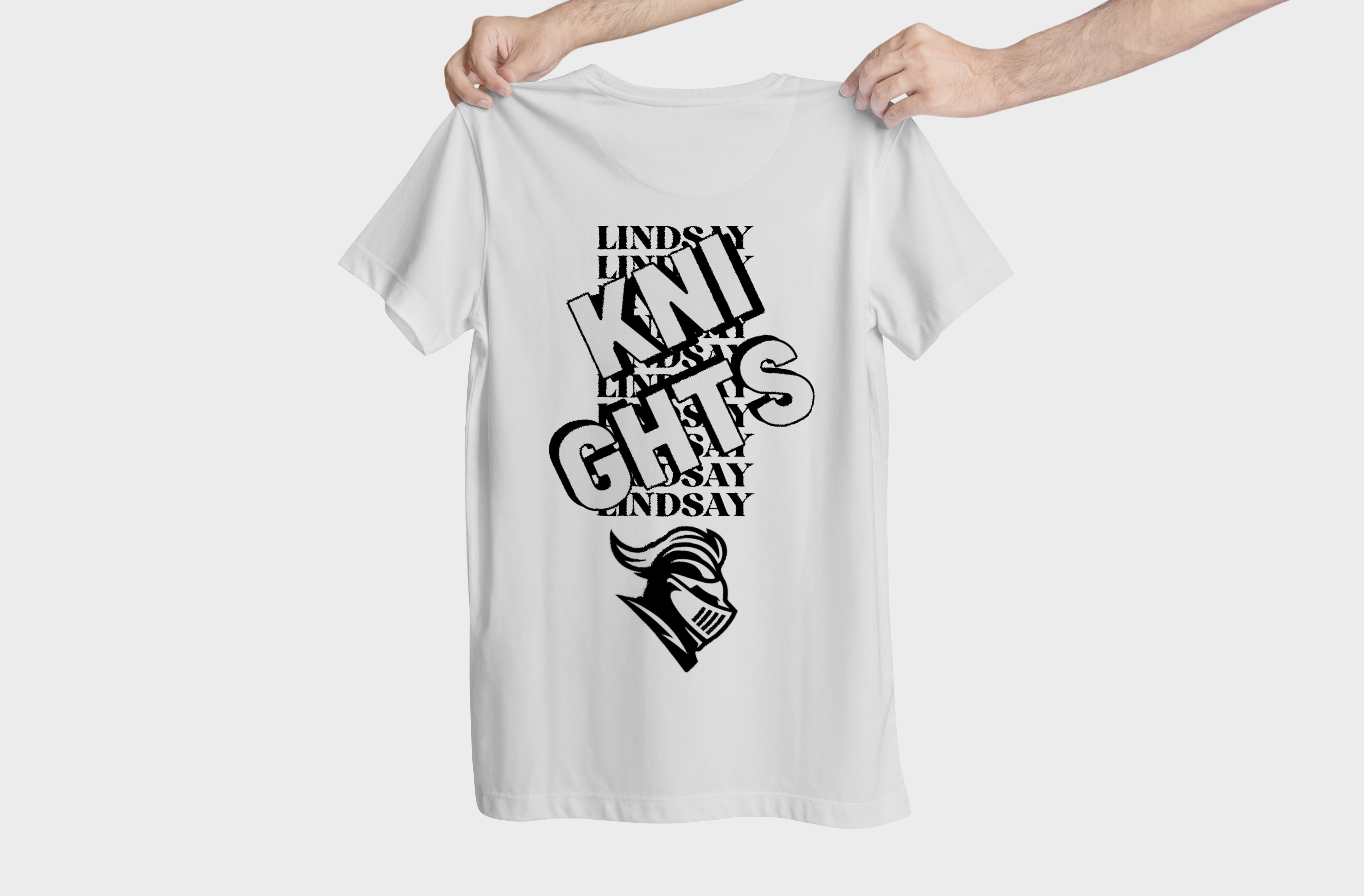 Lindsay Knights Monumental t-shirt chest print mockup